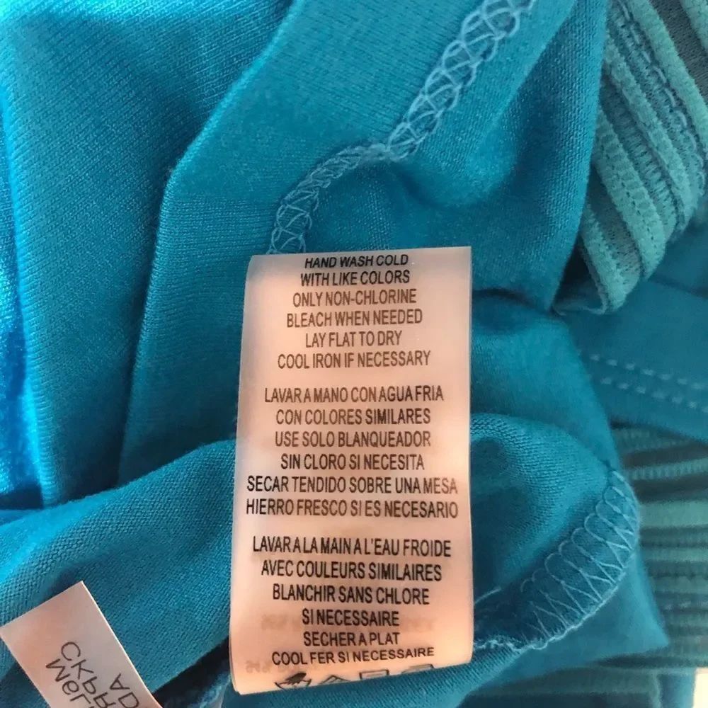 Calvin Klein Women’s Sheer Tank Top, Blue, size L - Picture 7 of 8